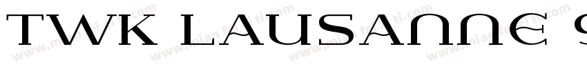TWK Lausanne 900字体转换